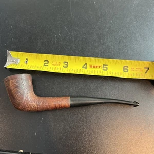 Pipa vintage senza marchio importata Briar tenuta fumo diamante grezzo intagliato - Foto 1 di 16