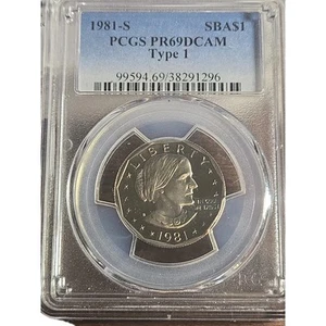 1981-S SUSAN B ANTHONY DOLLAR PCGS PR-69-DCAM - Picture 1 of 2
