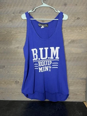 Vintage 90s B.U.M. Equipment Tank Top Size Med Gym Fitness Basketball USA Made - Image 1 of 4