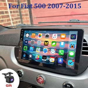 Android 14 Autoradio Per Fiat 500 2007-2015 Apple Carplay Navi RDS BT 64G Camera - Foto 1 di 13