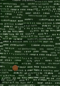 100% Cotton Fabric Andover 'Dash' Dark Green White Patchwork Landscape - Picture 1 of 1