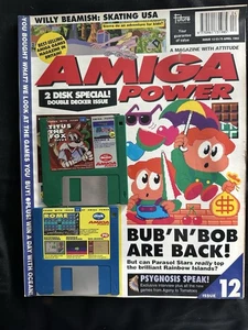 Commodore Amiga Power Magazine Wydanie 12 + dyski jak widać w dobrym stanie - Zdjęcie 1 z 2