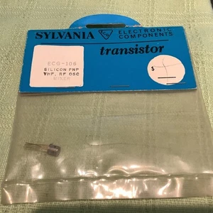 Sylvania ECG-106 Silicon PNP Transistor VHF RF Oscillator Mixer - Bild 1 von 3