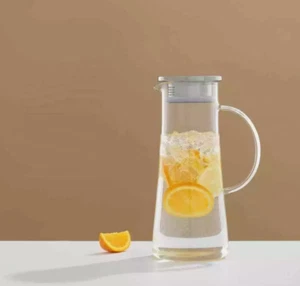 JARRA DE VIDRIO JOYJOLT BREEZE 50 OZ CON TAPA DE FILTRO DE ACERO INOXIDABLE TOTALMENTE NUEVA - Imagen 1 de 8