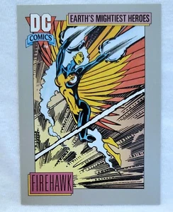 1992 DC Comics Card #49 Firehawk Earth’s Mightiest Heroes Card For Sale - Picture 1 of 2
