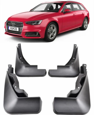 Genuine Splash Guards Mud Flaps For 2016-2019 Audi A4 B9 S Line S4 Estate Avant - Image 1 of 4