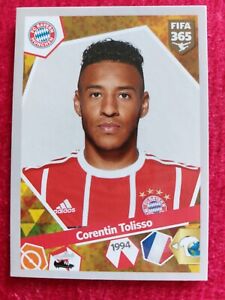 Panini FIFA 365 2018 Corentin TOLISSO Sticker 276 FCB Bayern Munich France