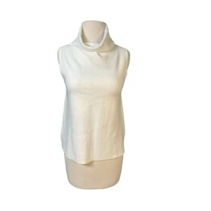Talbots Cowl-Neck Sweater Shell White Size X-Small Quality Material - Picture 1 of 8