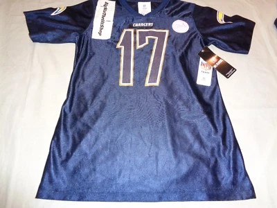 Camiseta deportiva de los jugadores de la NFL ropa de los cargadores Philip Rivers para niñas y damas XL 14/16 NUEVA CON ETIQUETAS Foto 1 de 2