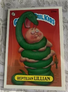 1987 Topps Garbage Pail Kids 7th Series 7 Card 274a Reptilian Lillian - Picture 1 of 2