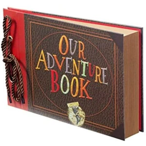 Scrapbook Photo Album, Our Adventure Book Scrapbook, Book, Embossed Words Hard - Picture 1 of 7