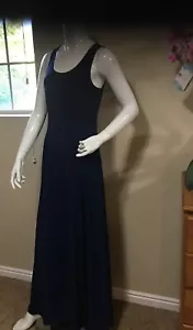 Neu mit Etikett Michael Kors ärmelloses seitlich geschlitztes Maxikleid marineblau Gr. S - Bild 1 von 5