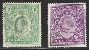 East Africa & Uganda, 1904-1907, Scott #25-26, Used, Very Fine - Picture 1 of 1