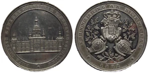 Medaille Nürnberg 1882 Bayerische Landes-Gewerbe- Industrie und Kunstausstellung - Bild 1 von 10