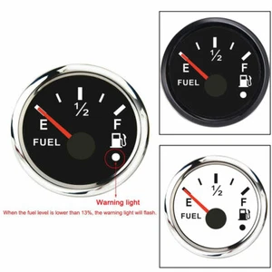 52mm Kraftstoffanzeige Tankanzeige 0-190ohm 240-33ohm Universal für Auto Boot - Bild 1 von 15