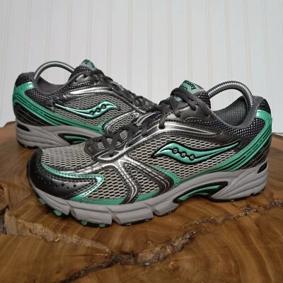 Женские кроссовки Saucony размер 10 Grid Ridge TR2 серые бирюзовые беговые кроссовки ОТЛИЧНЫЕ - Изображение 1 из 4