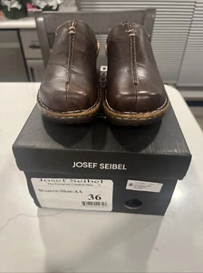 Josef Seibel Catalonia 54 Clog Leather German brand Size 36/5.5US - Picture 1 of 12