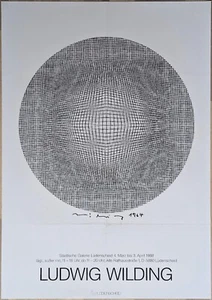 Poster Plakat - Ludwig Wilding - Städtische Galerie Lüdenscheid - 1988 - Porsche - Bild 1 von 1