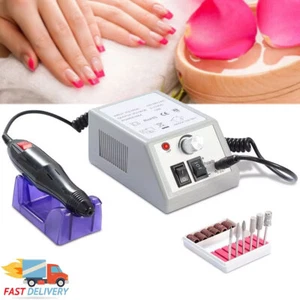 PROFESSIONAL ELECTRIC NAIL FILE DRILL Manicure Tool Pedicure Machine Set kit - Picture 1 of 16