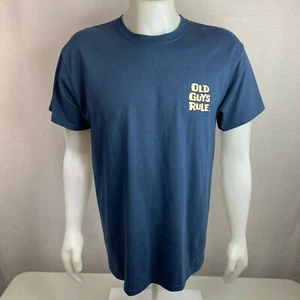 OLD GUYS RULE - Dog's Best Friend -Blue T-Shirt Size Large Graphic back -Boating - Picture 1 of 9