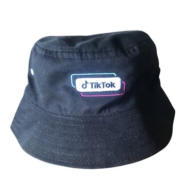 Sombrero negro TikTok Bucket M/L tela verde azulado Foto 1 de 4
