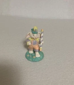 Russ Berrie - Miniature Easter Bunny Figurine - Male Bunny - 2 inches in Height - Picture 1 of 3
