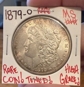 1879-O MORGAN SILVER DOLLAR GEM BU MS TONED ⭐️INVESTMENT PIECE⭐️MEGA RARE YEAR⭐️ - Picture 1 of 2