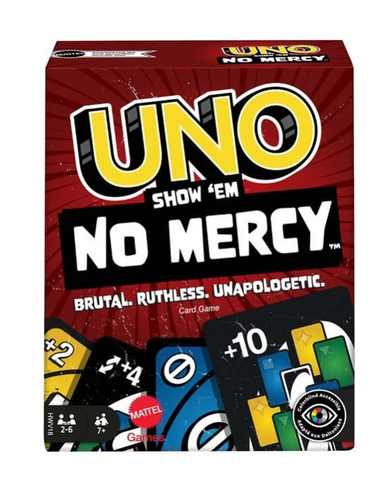 UNO @ Show 'Em NO MERCY -  Age 7+ - 2 to 6 People - 168Cards + Instruction - Image 1 of 1