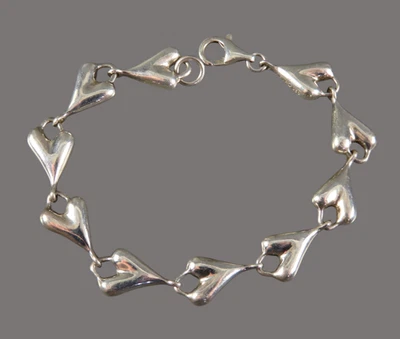 PULSERA CORAZÓN SERPENTEANTE RLM ROBERT LEE MORRIS Studio Plata Esterlina Modernista Foto 1 de 4