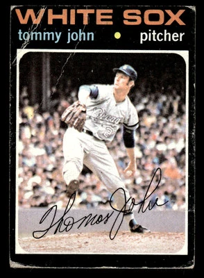 Tommy John 1971 Topps #520 Chicago White Sox - Image 1 of 2
