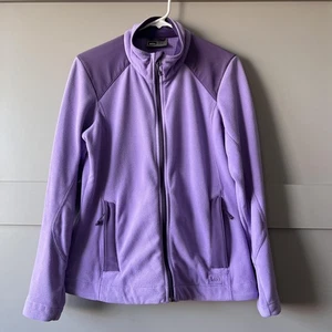 REI Jacket Womens Medium Purple Fleece Full Zip Outdoor Lightweight Hiking Layer - Picture 1 of 13