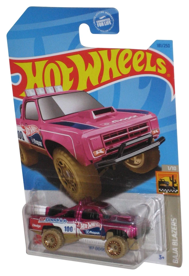 Hot Wheels Baja Blazer 1/10 (2021) Viola '87 Dodge D100 Toy Camion 181/250 - Immagine 1 di 1