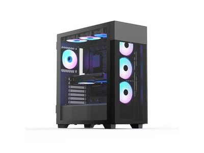 Rosewill FBM-X7 Black ATX Mid Tower Case - Hinged Tempered Glass Side Panel, Hig - Image 1 of 4
