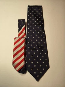 SPECIAL BURBERRY LONDON USA AMERICAN FLAG 100% SILK TIE LIMITED - Picture 1 of 7