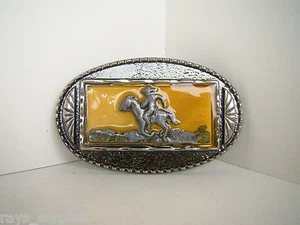 Cowboy Belt Buckle horse western colt vintage old - Picture 1 of 1