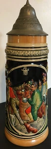 VINTAGE West Germany 11" Lidded Beer Stein House of Global Goebel Art - Picture 1 of 9