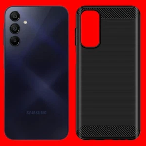 Funda TPU delgada suave de fibra de carbono real premium para Samsung Galaxy A15 5G SM-A156U - Imagen 1 de 3