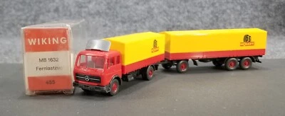 Wiking HO 1:87 455 MB 1632 MERCEDES SEMI COVERED TRUCK & TRAILER W/BOX - Image 1 of 4