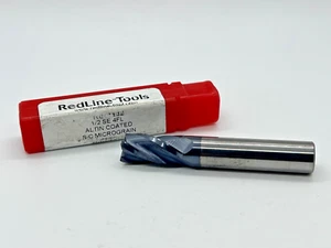 Fresadora de extremo de carburo sólido RED LINE TOOLS - 1/2 SE, 4FL, ALTiN - Imagen 1 de 2