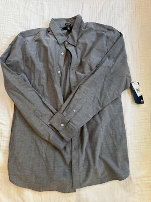 Volcom Men’s Long Sleeve Button Down Woven Sz Xxl Light Grey  - Image 1 of 4