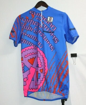 Men's Shimano Bike Cycling Shirt Jersey Short Sleeve 3 Pockets Size Medium - Image 1 of 4