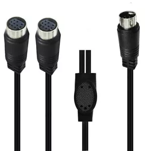 Mini Din cavo splitter audio video da 9 pin maschio a doppia femmina 0,5 m - Foto 1 di 8