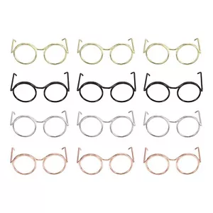 1.26" Mini Doll Eyeglasses, 20 Pcs Toy Doll Costume Glasses, 4 Colors - Picture 1 of 6