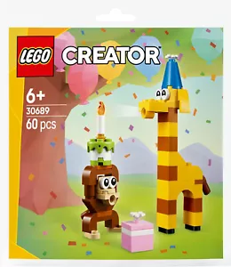 LEGO Creator All Animals Snack Birthday 30689 Monkey Giraffe - Picture 1 of 2