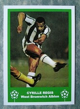 WEST BROMWICH ALBION - CYRILLE REGIS RETRO FATHERS DAY 'FOOTBALL CARD' /GIFT TAG