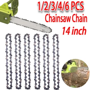 1/2/3/4/6 PACK 14" Chainsaw Saw Chain Blade 3/8" LP .050 Gauge 52DL Semi Chisel - Picture 1 of 17