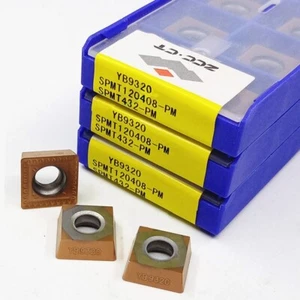 10pcs SPMT120408-PM YB9320 ZCC Cutting Tools CNC blade Carbide Inserts Original - Picture 1 of 3