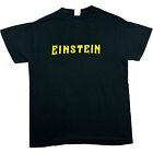 T-shirt Einstein noir graphique moyen bière Pub Haus Allemagne Pub Tee Gildan M 