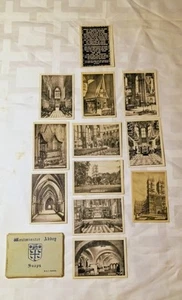 Set Of Photo Postcards (12) Featuring Westminster Abbey by A.F. Brown - Picture 1 of 10