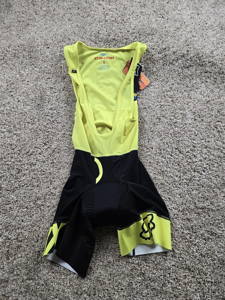 Fox Racing Evolution Pro нагрудник вкладыш мужской маленький желтый черный 15268-001 MTB с подкладкой - Изображение 1 из 4